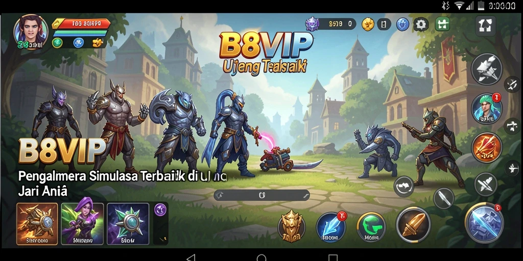 Tampilan gameplay B8VIP yang menawan dan interaktif.