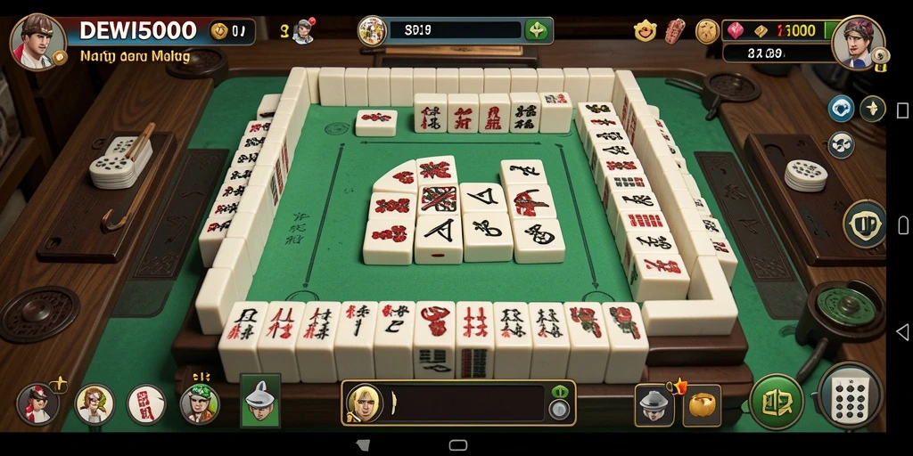 Gameplay seru DEWI5000 dengan tantangan Mahjong yang menarik.