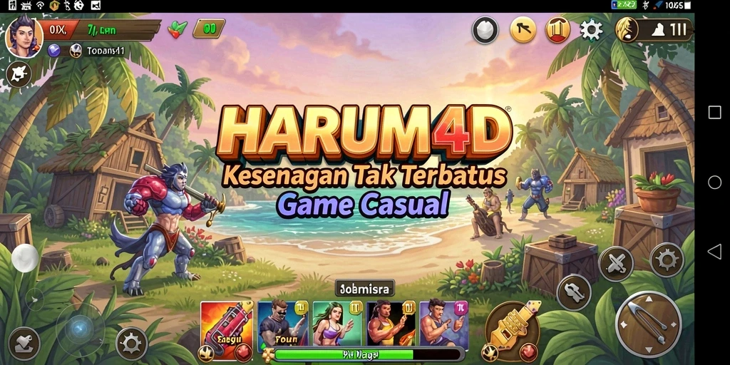 Screenshot gameplay HARUM4D yang mencerminkan keseruan dan kemudahan bermain.