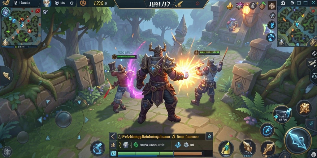 Screenshot gameplay JET77 yang menunjukkan aksi pertempuran seru.
