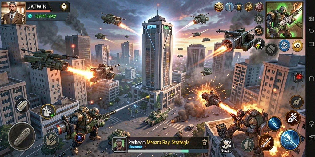 Tangkap momen epik dalam gameplay Tower Defense JKTWIN yang mendebarkan.