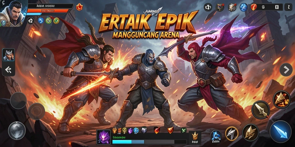 Tampilan gameplay JUARAGO yang intens dan mendebarkan.