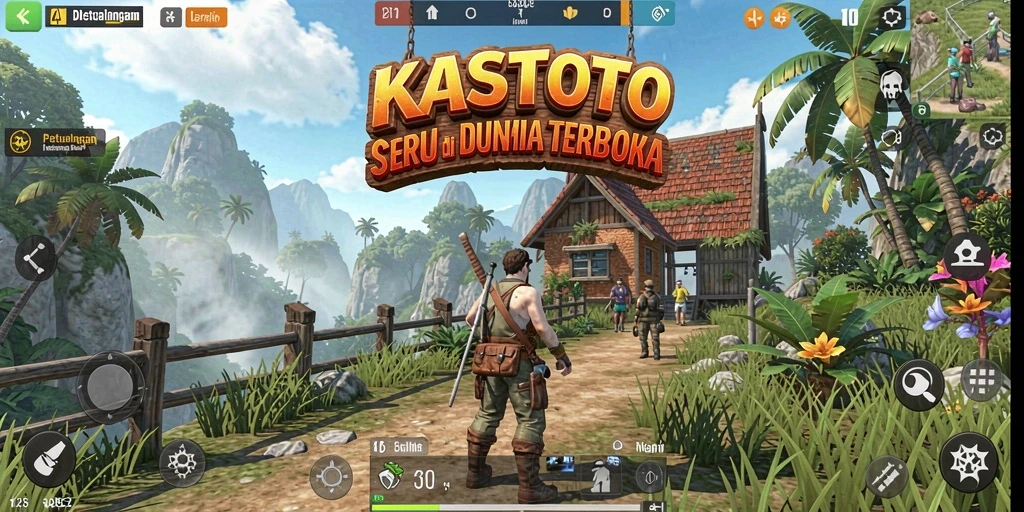 Tangkapan layar KASTOTO menampilkan grafik gameplay Open World yang memukau.
