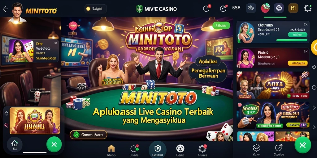 Screenshot gameplay MINITOTO dengan dealer live yang menarik.