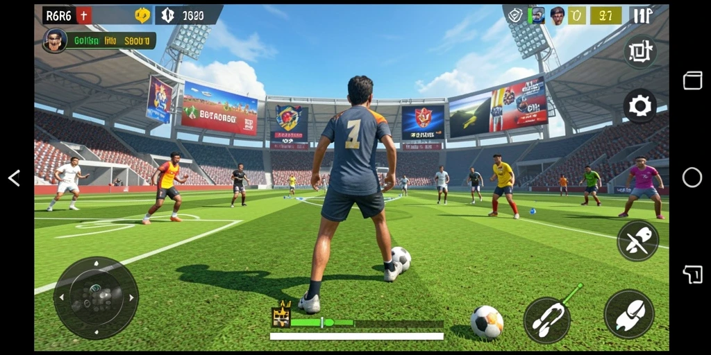 Gameplay R6R6 yang memukau dengan aksi olahraga yang dinamis.