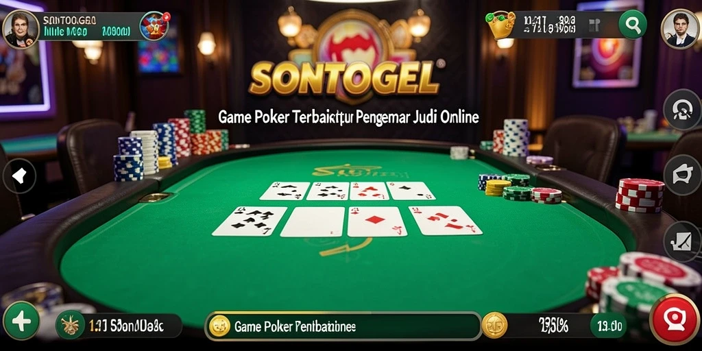 Tangkap aksi seru gameplay Poker di SONTOGEL.