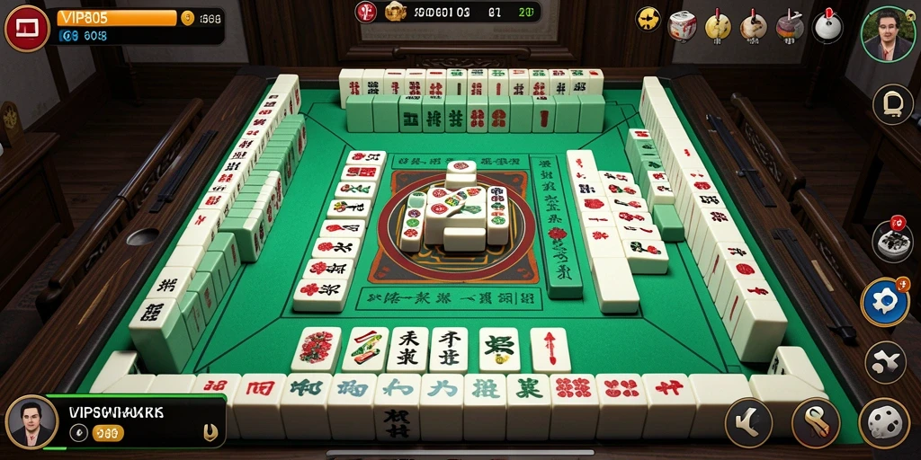 Screenshot utama VIP805 menampilkan gameplay Mahjong yang menarik.